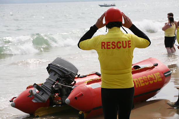 Beach Rescue stock photo