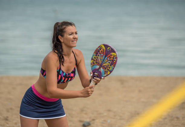 tênis de praia - beach tennis - fotografias e filmes do acervo