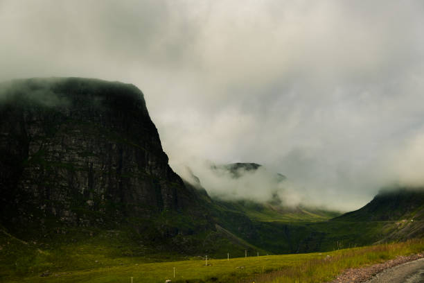 Bealach Na Ba, mountain pass, Scottish Highlands stock photo