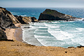 istock Beautiful Alteirinhos Beach and rock formation next to Zambujeira do Mar, Portugal 1344037157