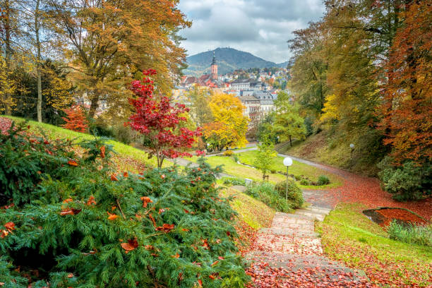 Beautiful autumn city landscape. Baden Baden. Germany Beautiful autumn city landscape. Baden Baden. Germany baden baden stock pictures, royalty-free photos & images