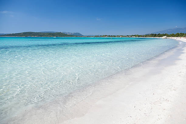 Beautiful  Beach in Corsica, France stock photo
