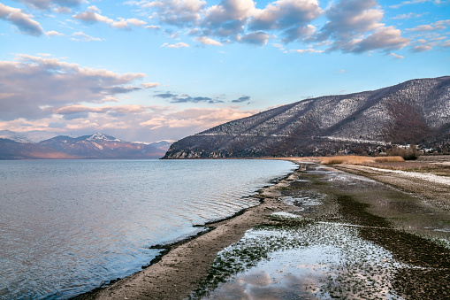 Beautiful Beach Near Prespa Lake, Macedonia