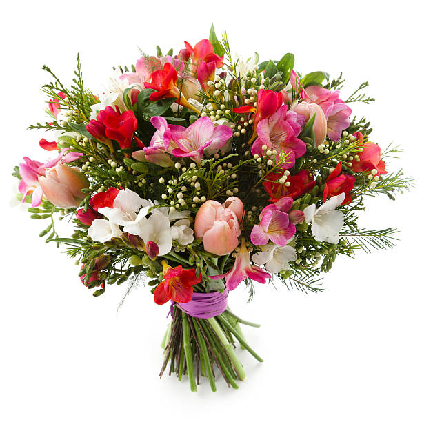 a beautiful big bouquet of many flowers - blomsterknippe bildbanksfoton och bilder