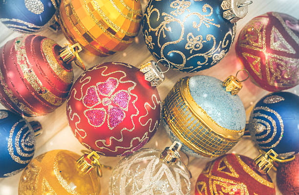 Best Magenta Christmas Ornaments On Tree Stock Photos, Pictures ...