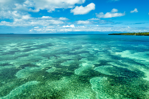 beautiful clear water on Siquijor island Philippines