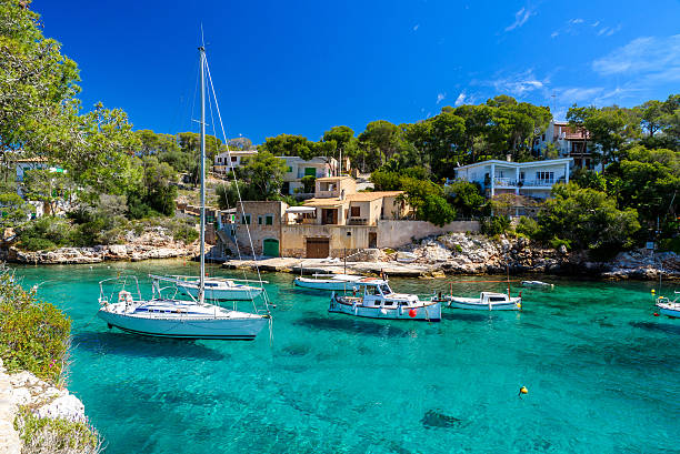 Beautiful coast of Cala Figuera -  Spain, Mallorca stock photo