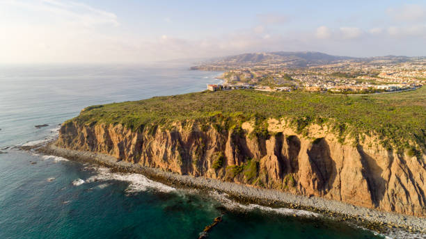 Beautiful coastal view in Dana Point, California (USA) stock photo