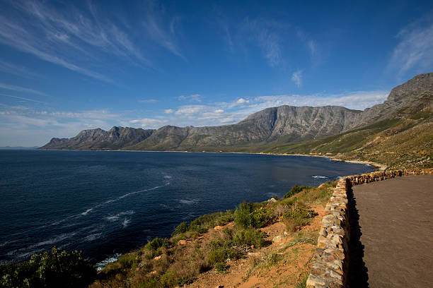 Beautiful coastline of Western Cape, South Africa stock photo