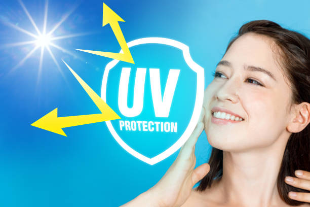 beautiful girl and sunscreen, UV protection. beautiful girl and sunscreen, UV protection. skin whitening agents stock pictures, royalty-free photos & images