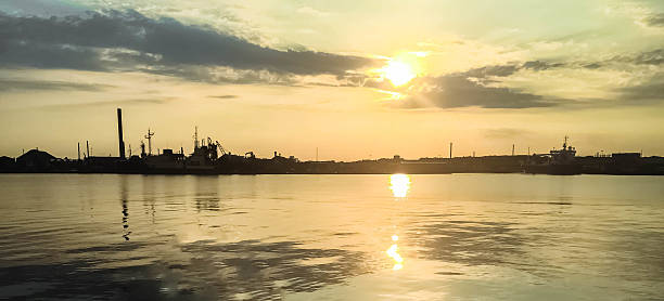 Beautiful Harbor in Denmark stock photo