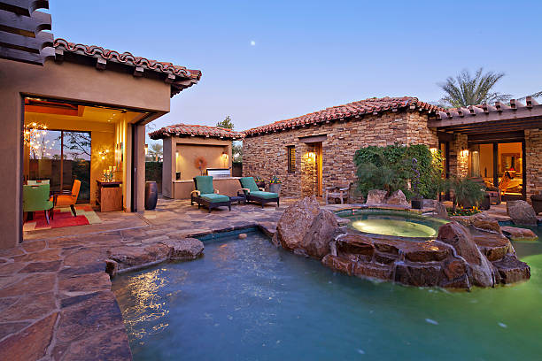 Beautiful Home in California stock photo