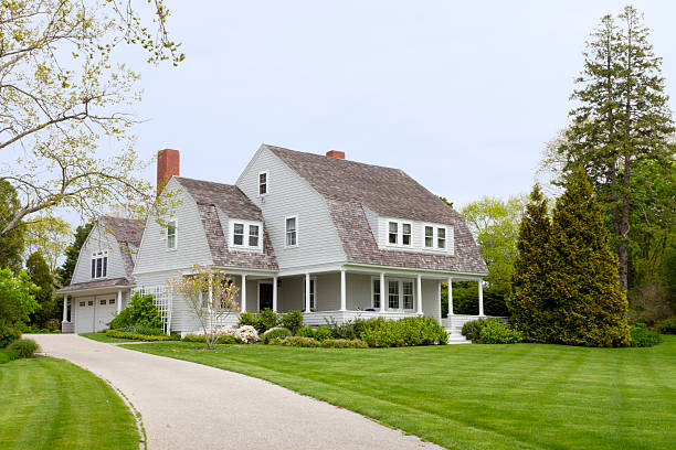 Beautiful Home A beautiful country home near Cape Cod in New England. new england states stock pictures, royalty-free photos & images