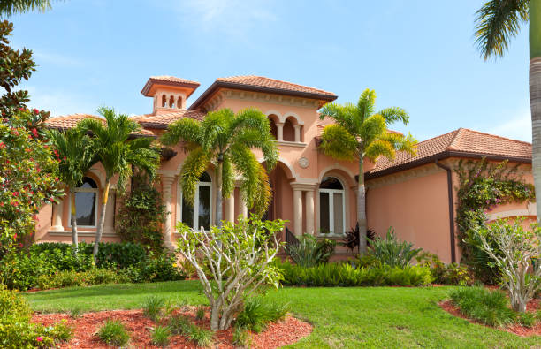 Beautiful House in Florida stock photo