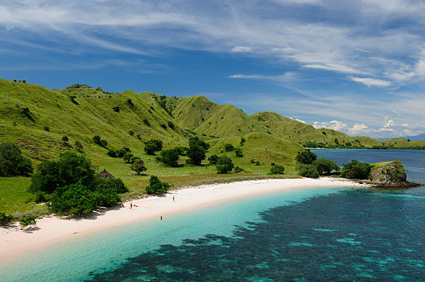 Beautiful Indonesian beaches stock photo