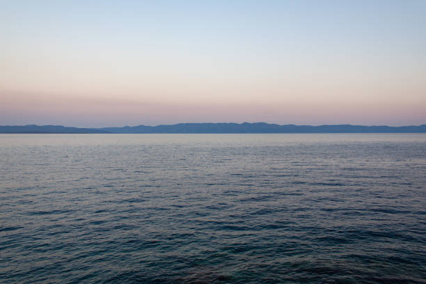 Beautiful landscape of Adriatic Sea stock photo