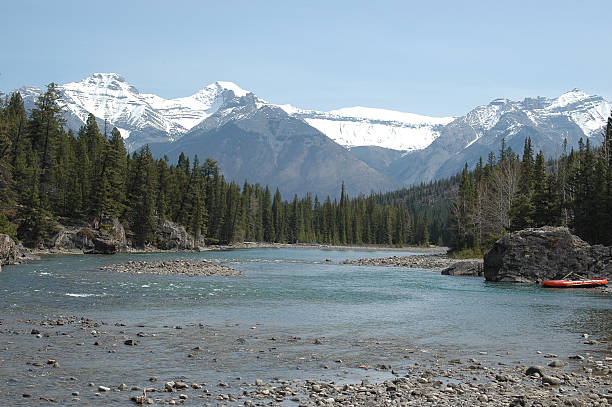 Beautiful landscape, Rocky Mountains, Alberta, Canada stock photo