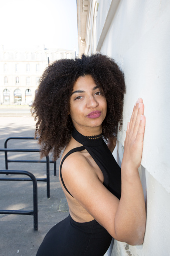 Beautiful Mixed Woman Model Outdoor Stock Photo Download Image