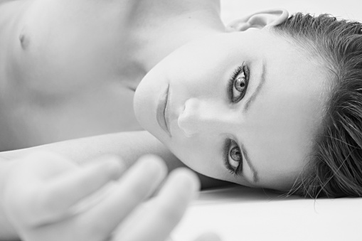 Beautiful Naked Girl Lying On The Floor Stock Photo Beautiful Naked Girl Lying On The Floor Stock Photo