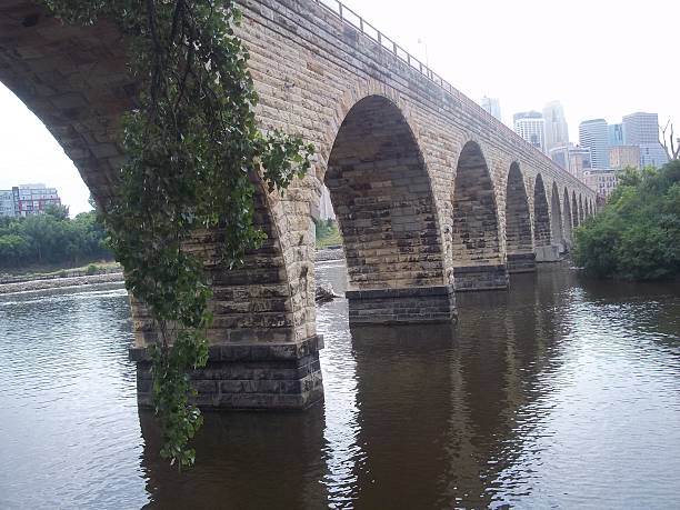 Beautiful Old Stone Bridge stock photo