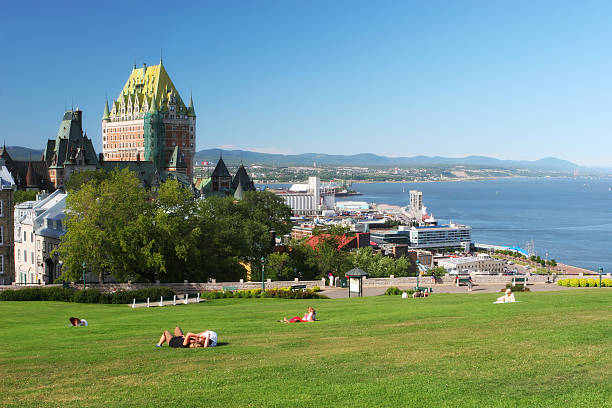 Beautiful Quebec City in Summer  buzbuzzer quebec city stock pictures, royalty-free photos & images