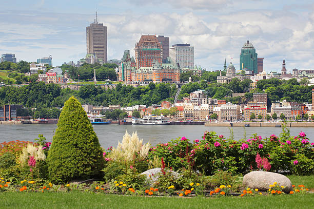 Beautiful Quebec City in Summer  buzbuzzer quebec city stock pictures, royalty-free photos & images