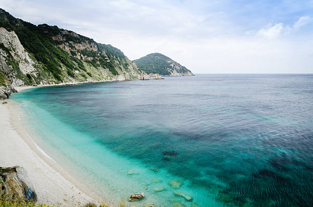 belle mare all'elba isola, toscana, italia - isola d'elba foto e immagini stock