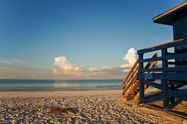 Beautiful Siesta Key Beach in Southern Florida stock photo