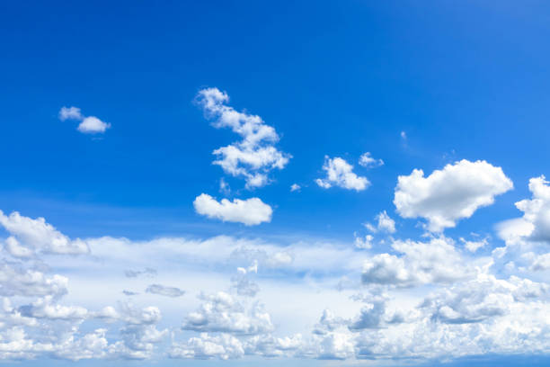 Beautiful sky with white cloud. Background stock photo