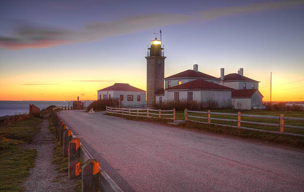 Beavertail Lighthouse  williamsburg virginia stock pictures, royalty-free photos & images