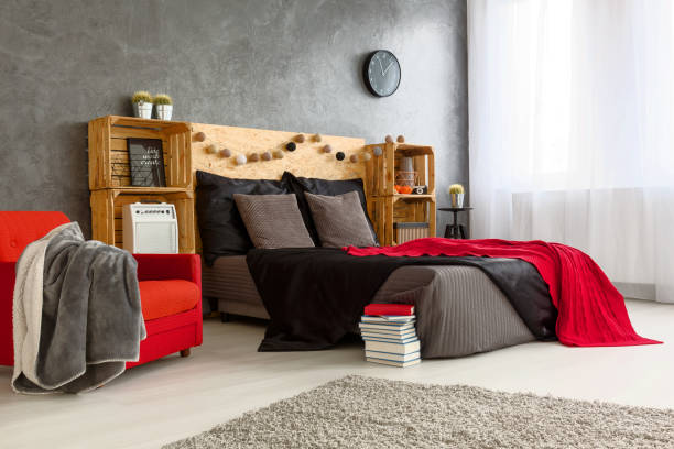 44 Red And Black Bedroom Ideas Stock Photos Pictures Royalty Free Images Istock
