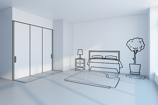 Bedroom Planning Design Stock Photo Download Image Now 