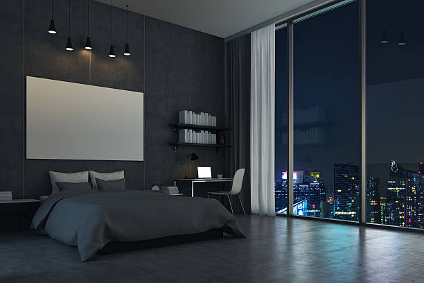 best bedroom night stock photos, pictures & royalty-free
