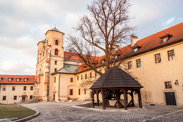 Benedictine monastery - Tyniec, Poland. stock photo