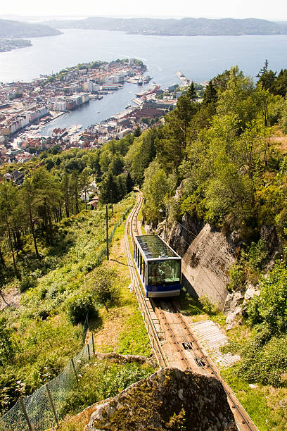 Bergen Funicular stock photo