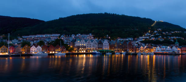 Bergen waterfront stock photo