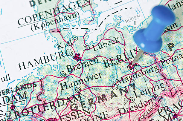 Berlin map stock photo