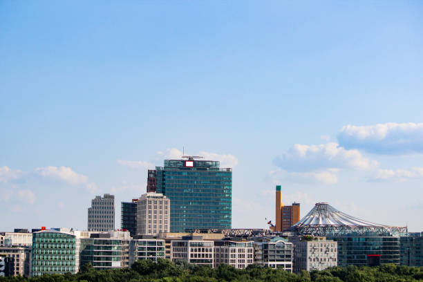 Berlin skyline stock photo