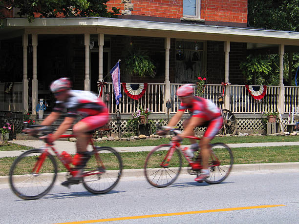 Bicycle Racers stock photo