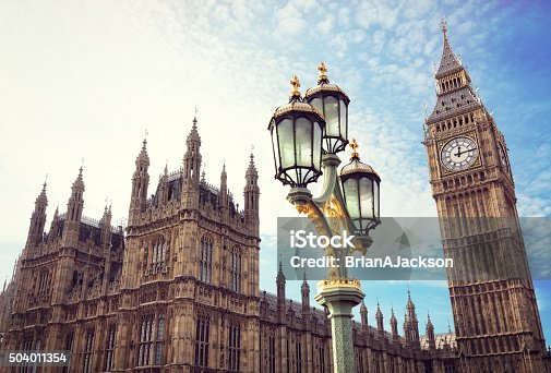 istock Big Ben and the houses of parliament in London 504011354