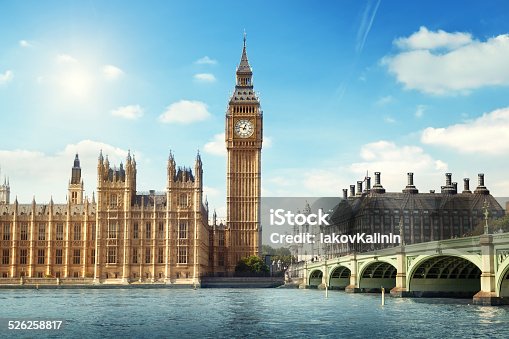 istock Big Ben in sunny day, London 526258817