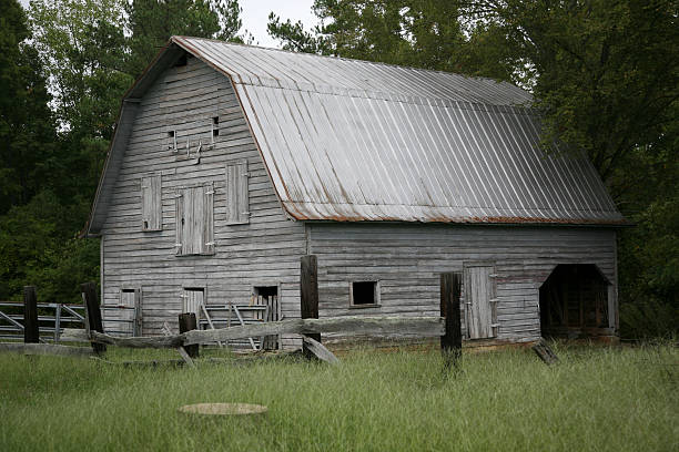 Big old barn stock photo