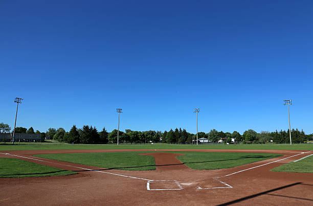 Big Sky Baseball Field stock photo
