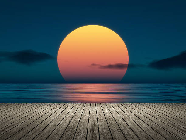 An image of a beautiful sunset over the ocean