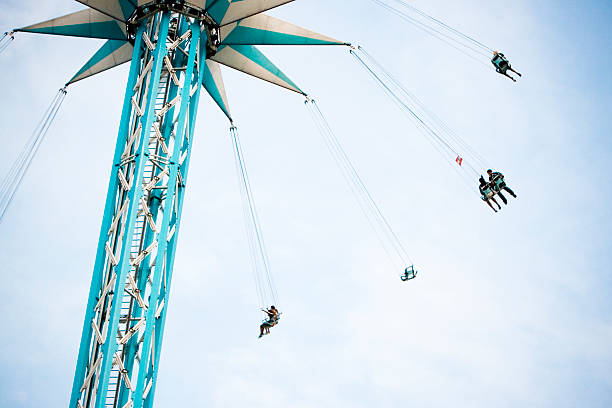 Big swing Swings at an amusement park yt stock pictures, royalty-free photos & images