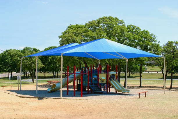 Big Tent Playground stock photo