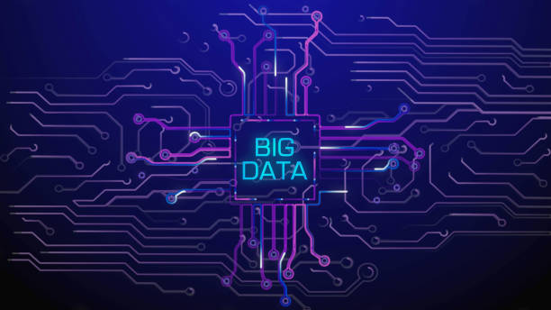bigdata technology animation of mobile communication.3D hologram symbol on dynamic digital Circuit board  background. bigdata technology animation of mobile communication.3D hologram symbol on dynamic digital Circuit board  background. digital animation stock pictures, royalty-free photos & images