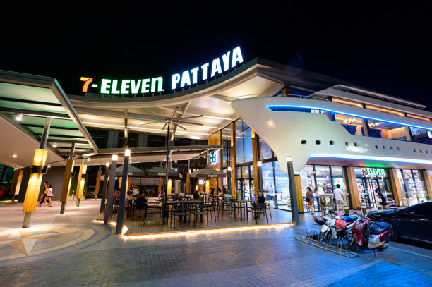 Biggest 7-11 store in Pattaya Chon Buri, Thailand - July 27, 2019 : Biggest 7-11 store in Pattaya. number 711 stock pictures, royalty-free photos & images