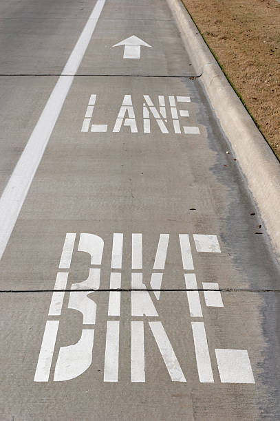 Bike Lane stock photo