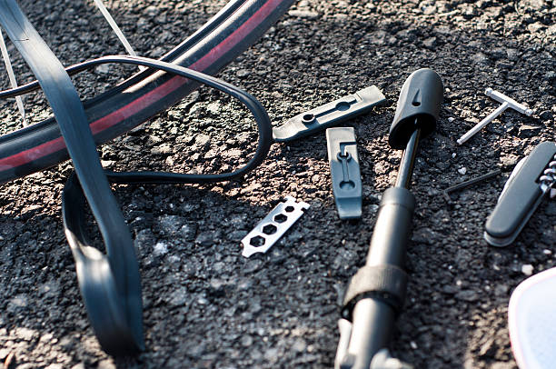 Bike repair set stock photo